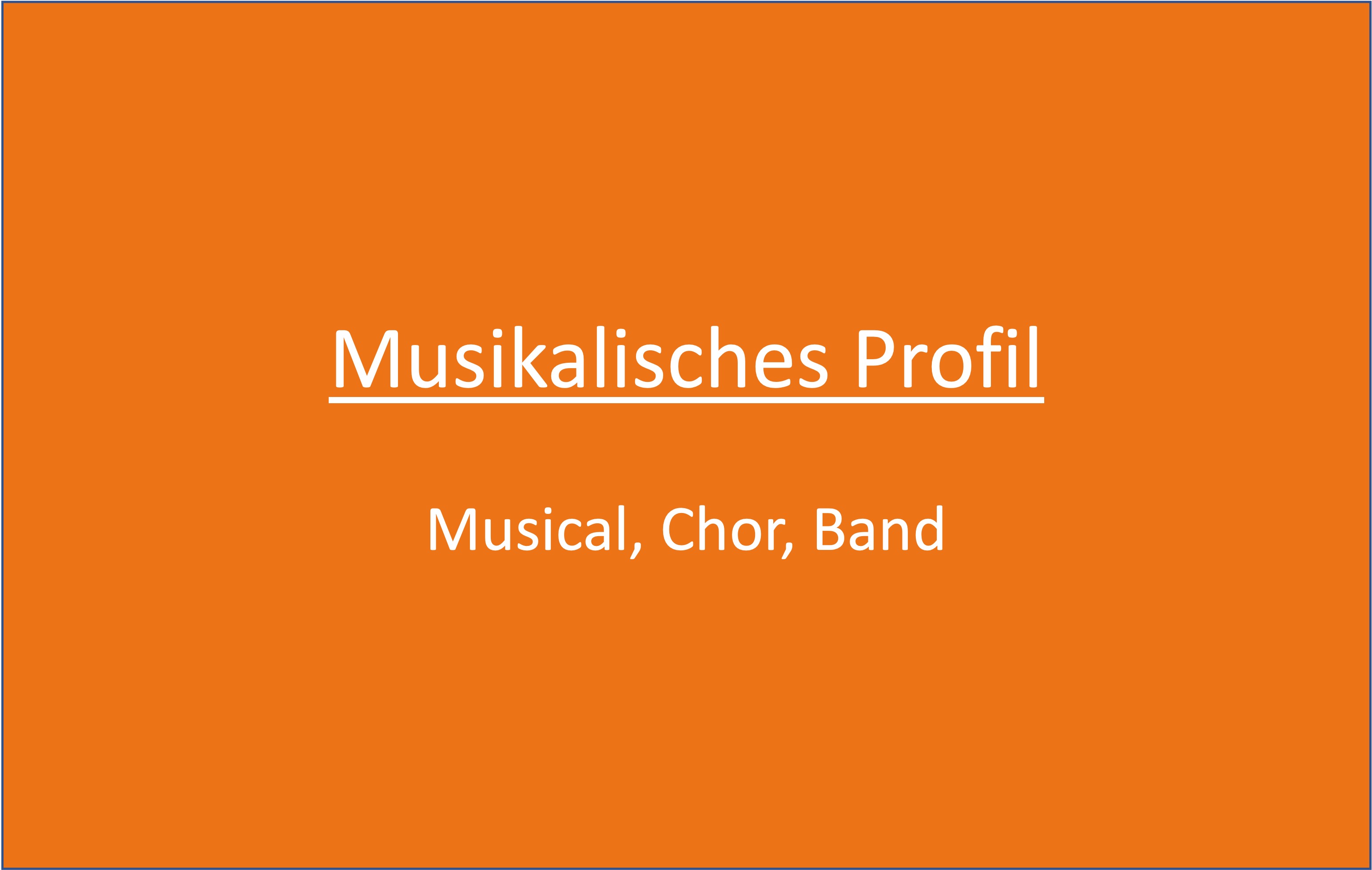 Musikalisches Profil